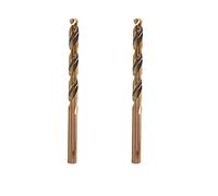 Broca helicoidal M35 HSS para taladrar sobre metal duro, acero inoxidable, metal (8,0 mm (2 unidades)