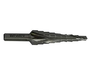 Broca HSS cónica escalada con pasadores helicoidales de 4 a 12 mm de diámetro