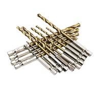 Broca HSS de un solo revestimiento 1 pieza con vástago hexagonal de 1/4 pulgadas adecuada para taladrar madera, plástico, aluminio y hierro con herramientas inalámbricas (4 mm)