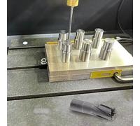 Broca hueca magnética con construcción de triple hoja y material de aleación para una perforación eficaz en superficies de metal (24 x 50 mm)