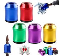 Broca magnética universal de 6,35 mm con cabeza de anillo magnético y diseño antideslizante, por lo que ya no tendrás que preocuparte por que los tornillos se caigan. (todos)