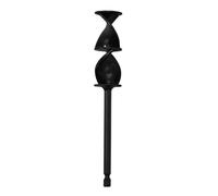 Broca Mezcladora De Pintura Mezclador de resina epoxi 4 piezas | Paleta de accesorio de taladro con varilla agitadora Helix(Black)