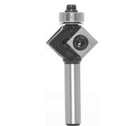 Broca oblicua de 45 grados con vástago de 8 mm y rodamiento for fresado de madera. Herramientas de carpintería. Fresa de extremo for redondear esquinas.(8xR3x45)