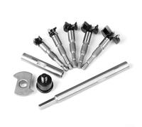 Broca para carpintería diseñada para adaptarse a bisagras ocultas comunes de 15 mm y 35 mm para dimensiones de agujeros y guías (22 mm)