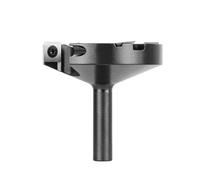 Broca para cepilladora de madera 2 flautas, diámetro corte 75 mm, vástago 12, inserto fresa tambor para superficie tablero alerón CNC, losa carburo(IP2F-D75-H12)