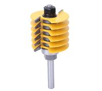 Broca para Enrutador de Junta de Dedo, 8 Mm Reversible Pegamento para Dedo Junta Vástago Broca para Enrutador Cojinete Junta de Dedo Fresado de Carpintería Cortador de Junta de Espiga