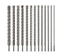 Broca para hormigón SDS Plus, cabezal de corte doble de 8-30mm, barrena doble, martillo eléctrico de 450mm, broca de mampostería para bloque de ladrillo de pared, 1 ud.(450mmX26mm)