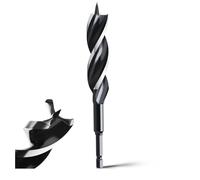 Broca para madera (20 x 155 mm, para madera blanda, madera dura con punta de centrado y vástago E 9,5)