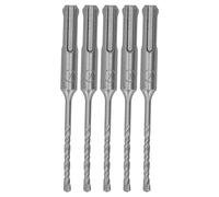 Broca para martillo perforador de 5 piezas, espiral con punta de carburo cementado, broca de impacto de 2 flautas, puntas de carburo para hormigón, mampostería, ladrillos, piedra (12mm)