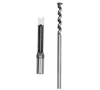 Broca para mortaja cuadrada 14mm, broca de escoplear de acero aleado para carpintería y madera, adecuada para tableros de densidad y MDF, compatible con máquinas de mortajar y taladros de columna