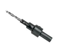 Broca para tornillos Confirmat Dedra de 4,5 mm de diámetro y 6,4 mm de diámetro de fresado, acero HSS, para construcción de muebles y tableros de madera, profundidad de perforación de 40-55 mm