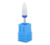 Broca para uñas, piedra de pulir, accesorios de máquina de pulir eléctrica con forma de cabeza de maíz para tallar, pulir uñas(Molienda mediana M caja azul)
