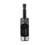 Broca perforadora hueca de vástago hexagonal para cuero, cartón, plástico, herramienta de perforación de cinturón de acero al carbono de 2 a 25 mm, adaptador de máquina eléctrica, reparación de