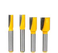 Broca recta de vástago de 8 mm para carpintería, fresa de limpieza inferior con corte YG6X con punta de carburo para borde, cuerpo de acero 45#, antipatadas (8 x 9.5 x 20)