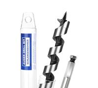 Broca serpiente de 20 mm x 460 mm, broca para madera con punta roscada autocentrante y vástago hexagonal de 9,52 mm para madera