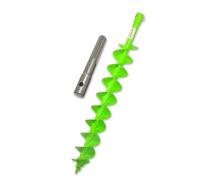 Broca WERHE Profi para barrenas de suelo Perforadora de doble eje de 100 mm Perforadora de pozos Punta de perforación robusta con adaptador SDS Max