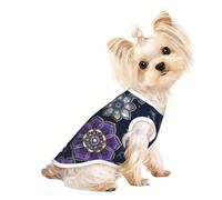 Brocade Among Flowers - Camiseta personalizada para mascotas con estampado de brocado entre flores para perros y gatos pequeños, medianos y grandes
