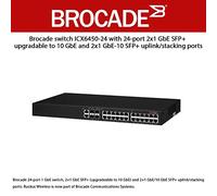 Brocade ICX6450-24 Ruckus 24 x 10/100/1000 - Conmutador gestionado de Capa 3 para Montar en Rack/Montaje en Pared