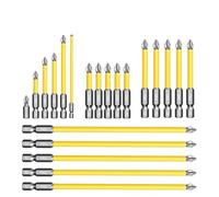 Brocas antideslizantes y a prueba de golpes, puntas de destornillador magnético fuerte de alta dureza, juego de destornilladores PH2 de 25/50/65/70/90/150mm(5pcs 70mm)