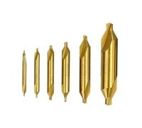 Brocas centrales combinadas HSS for avellanado angular (6/7 piezas, 1,0/1,5/2,0/2,5/3,5/5 mm) for herramientas de metalurgia(6pcs 1.0-5.0mm)