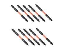 Brocas cruzadas de doble cabeza hechas a mano con acabado de fosfato negro para proteger el óxido y un rendimiento estable, puntas de destornillador de reparación de automóviles