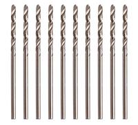 Brocas de acero de alta velocidad para taladrar agujeros en aleación de acero fundido y plásticos duros, metal no ferroso, 10 unidades