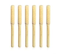 Brocas de afilador de motosierra de 4/4,8/5,5 mm, piedras de amoladora para kit de mantenimiento de cadena de sierra eléctrica, 6 piezas (5,5 mm)