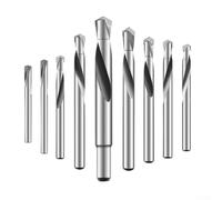 Brocas de aleación eficientes para acero inoxidable, material M35, 312 mm de longitud, perfectas para tareas de perforación resistentes, opciones de 2 y 5 brocas (8 mm, 2 piezas)