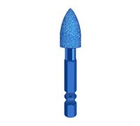 Brocas de cabeza de molienda con revestimiento de esmeril con vástago hexagonal para eliminación de óxido y tallado de jade o piedra, diseñadas para uso en herramientas giratorias (f)