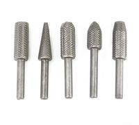 Brocas de corte de metal, escofina giratoria para acero, amplía agujeros y áreas de molienda, 5 brocas de acero de alta velocidad