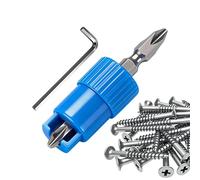 Brocas de destornillador, cabezales posicionadores de acero con resorte de 2.55 pulgadas, juego de brocas de agarre para carpintería, herramienta de ajuste de llave hexagonal con de bloqueo
