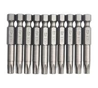 Brocas de destornillador de 10 Uds., vástago hexagonal de 1/4, acero de aleación de 50mm for herramientas eléctricas, brocas de inserción, herramienta, destornillador largo