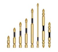 Brocas De Destornillador De No Liquidad 1/4 Pulgada Vástago Hexagonal PH2 Slot Cruzado Magnético Bit Acero Impactos Bits Bits Magnets