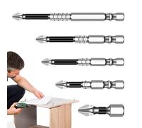 Brocas de destornillador para taladro, puntas magnéticas multiusos, juego de aleación duradera, kit de herramientas de precisión a prueba de óxido, accesorios de taladro eléctrico, reparación de