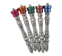 Brocas de destornillador Ph2 de doble cabeza de aleación de acero para taladro eléctrico, herramienta neumática, juego de puntas de destornillador cruzado, 65 mm de longitud, paquete de 5 unidades