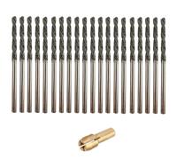 Brocas de diamante de 2,5 mm, 20 piezas, set de joyas con punta torcida, conchas de cristal de mar y piedras preciosas lapidarias