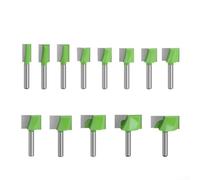 Brocas de enrutador altas 6 vástago de 35 mm para carpintería, adecuadas para centros de mecanizado CNC y otras herramientas de mecanizado (28 x 16 mm)