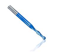 Brocas de enrutador CNC, fresa espiral de vástago de 3.175mm, fresa de punta de bola de carburo de 2 flautas for herramienta de fresado de Metal de aluminio(3.175x2x8x40mm)