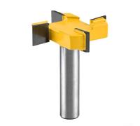 Brocas de enrutador de superficie de alerón con punta de carburo, vástago de 1/2 pulgada, cortes de 2 pulgadas, diámetro de 4 alas, herramientas de cepillado CNC para carpintería, tablero compacto de