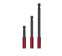 Brocas de extensión de vástago hexagonal magnético con liberación rápida, adaptador de destornillador de acero de 6,3 mm para herramientas eléctricas, múltiples longitudes 50-300 mm, rojo vino