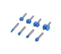 Brocas de fresado de fondo redondo de 6 35 mm para carpintería, adecuadas para su uso con enrutadores portátiles de mano y montados en mesa (19,05 mm)