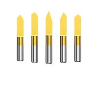 Brocas de grabado de fondo 10 fresas for PCB, brocas de grabado en forma de V de 10-90°, vástago de 3,175 mm (1/8"), fresa CNC con revestimiento de TiN, fresa de carburo(3.175x45Dx0.1mm)