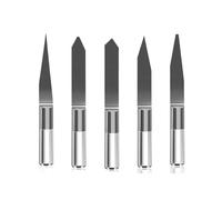 Brocas de grabado de fondo Broca de fresadora CNC de 3,175 mm, 10/15/20/30/45 grados, forma de V, fondo, carburo, for grabado de PCB, 1 pieza(D45x0.4)