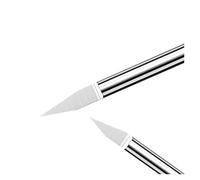 Brocas de grabado de fondo Brocas de grabado de fondo for tallado CNC, fresadora de carburo de tungsteno de 20 a 30° for PCB, acrílico y plástico 3D, 3,175 x 4, 6 y 20 mm(0.8mm,120 Degree,D 4mm)