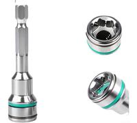 Brocas de llave de vaso no magnéticas de acero de aleación de 8 mm para tornillos autorroscantes que soportan acero inoxidable y instalación de tornillo de cola larga (1 unidad)