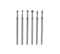 Brocas De Manicura, 6 Piezas Brocas Para Uñas Juego De Cabeza De Molienda De Archivo Manicura Eléctrica Pedicura Herramientas Para Uñas(04)