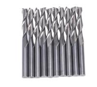 Brocas de rebajadora de CNC, juego de fresas de carburo con vástago de 1/8 pulgadas, fresa de corte ascendente en espiral de 2 flautas, madera dura de PVC, MDF, 1/8 pulgadas, CED,