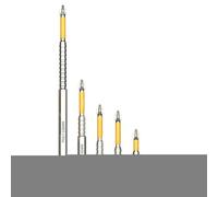 Brocas de taladro antideslizantes, juego de 6 brocas atornilladoras K5 | Equipo para sustitución de construcción de cartón garaje usuarios domésticos y profesionales