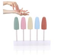 Brocas de Uñas de 5 Piezas, Pulidoras de Silicona para Uñas, Amoladoras de Uñas, Brocas para Taladro Eléctrico de Máquina de Manicura