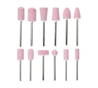Brocas de uñas para esmalte de gel acrílico, removedor de cutículas E para manicura, pedicura, uñas con caja de almacenamiento, uñas para esmalte de gel acrílico